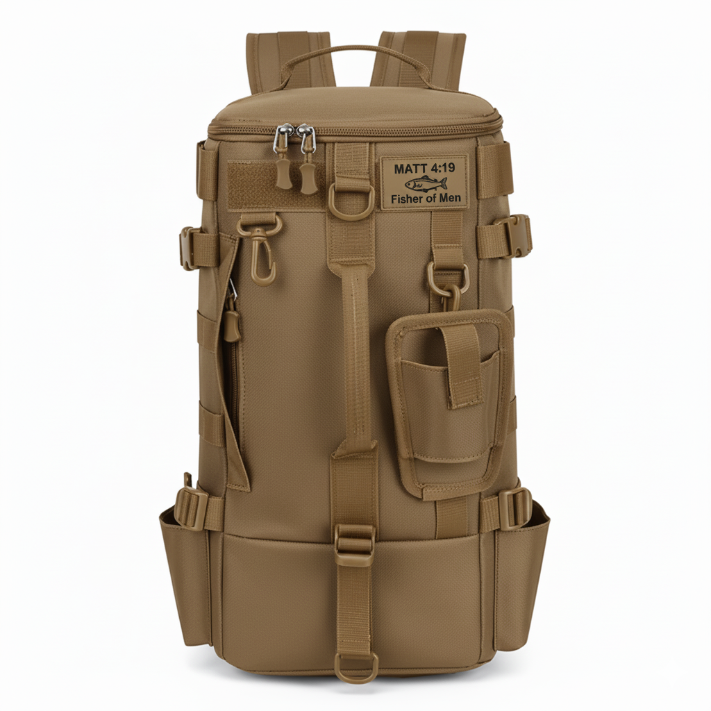 Fisher of Men Tactical Fishing Backpack – Matt 4:19 Edition