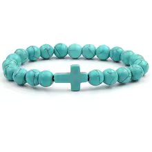 Faith Bead Cross Bracelet