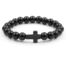 Faith Bead Cross Bracelet