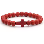 Faith Bead Cross Bracelet