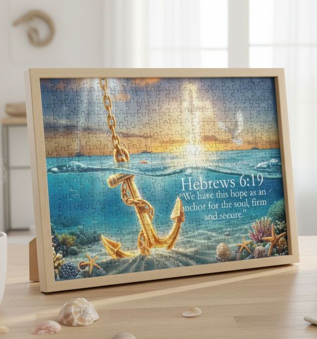 Anchored in Hope – Hebrews 6:19 Puzzle (300 Pieces)