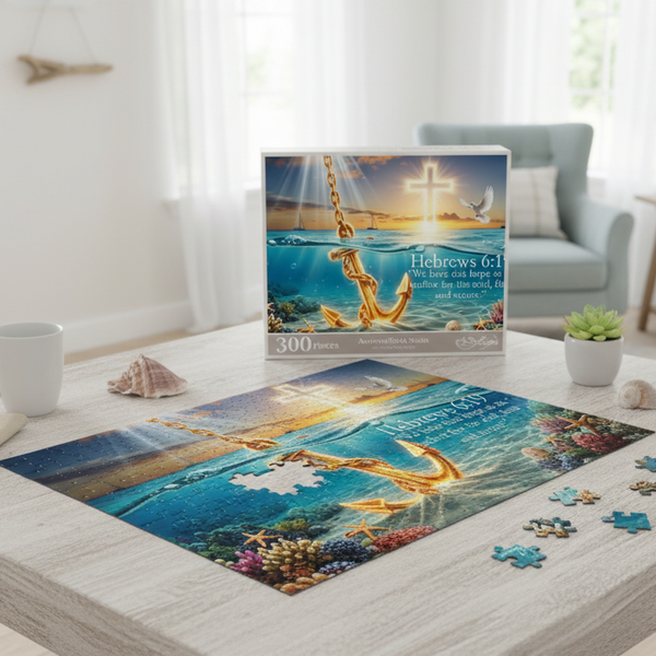 Anchored in Hope – Hebrews 6:19 Puzzle (300 Pieces)