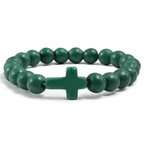 Faith Bead Cross Bracelet
