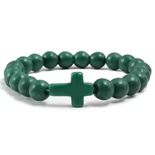 Faith Bead Cross Bracelet